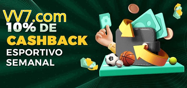 10% de bônus de cashback na VV7.com